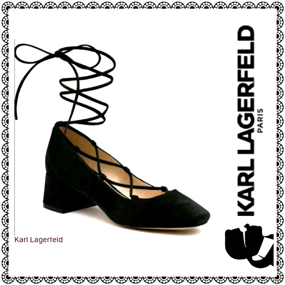 {Karl Lagerfeld Paris} CHARLIE lace-up pumps, 10